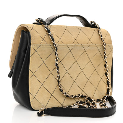 Chanel Suede Calfskin Small Business Affinity Flap Beige 3 of 12