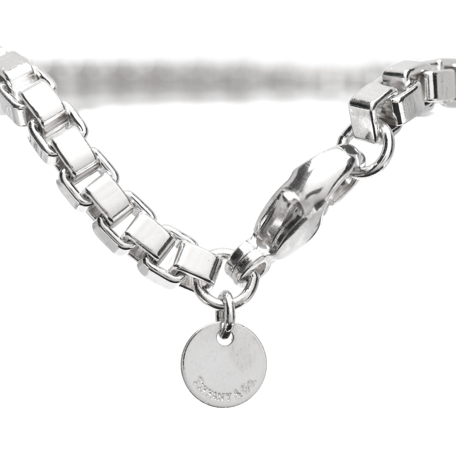 Tiffany Sterling Silver 4mm Venetian Link Bracelet 4 of 4