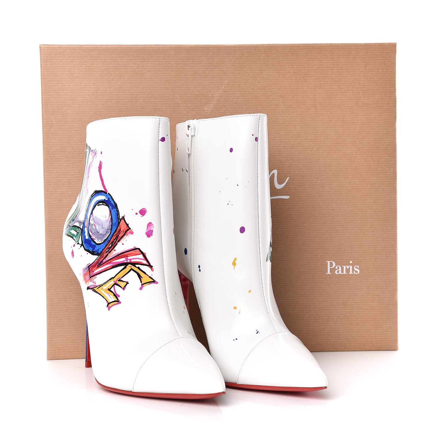 Calfskin In Love 100 Booties 38 White