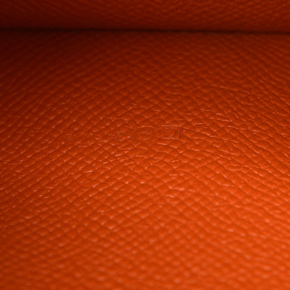 Hermes Epsom Bi Color Bearn Wallet Gold Orange 7 of 8