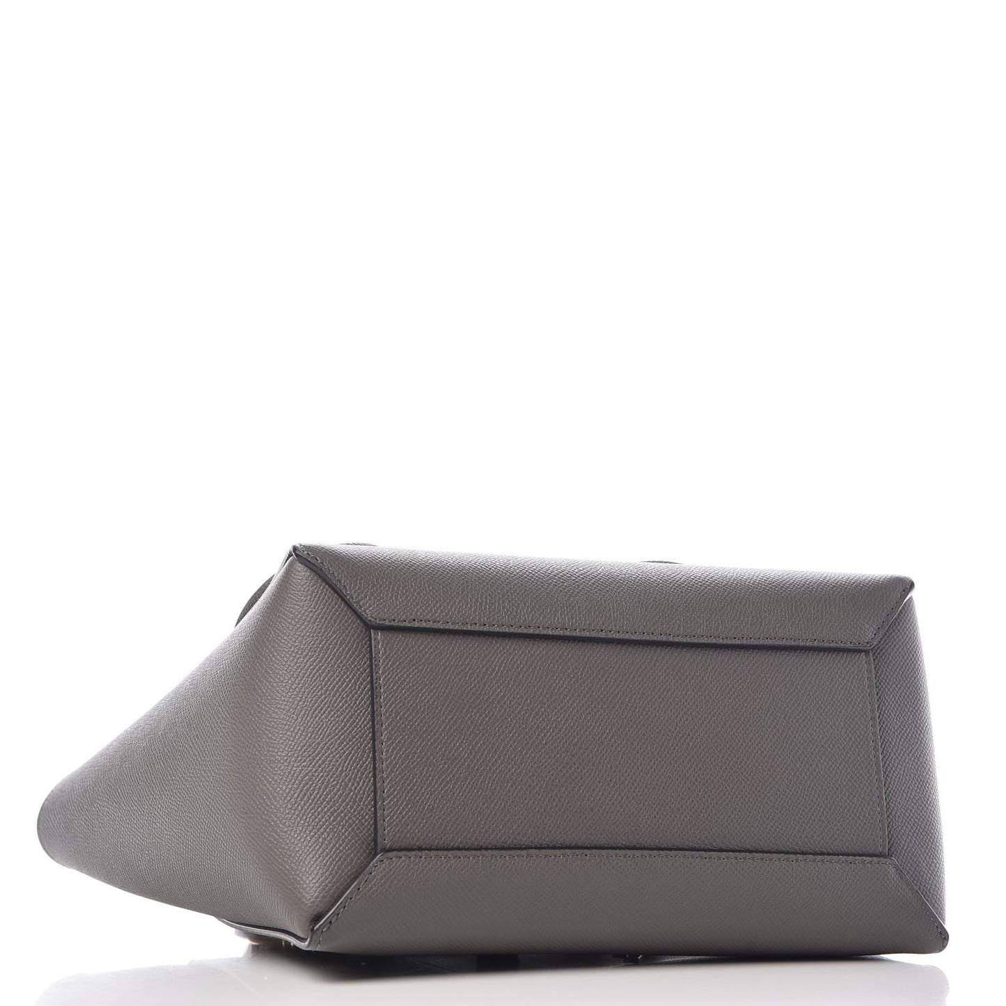 Grained Calfskin Micro Belt Bag Grey