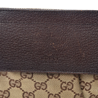 Gucci GG Monogram Double Pocket Belt Bag Dark Brown 9 of 12