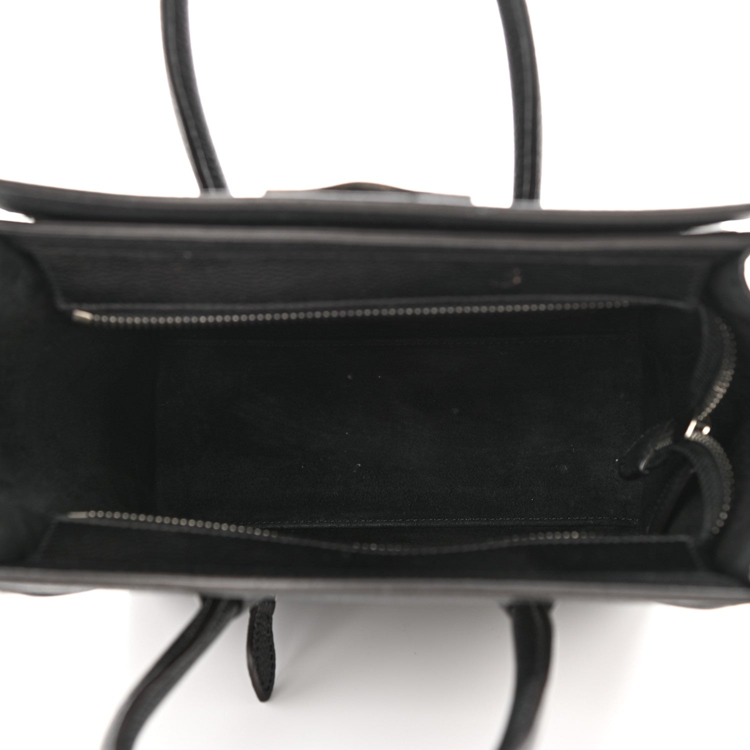 Celine Drummed Calfskin Nano Luggage Black 5 of 18