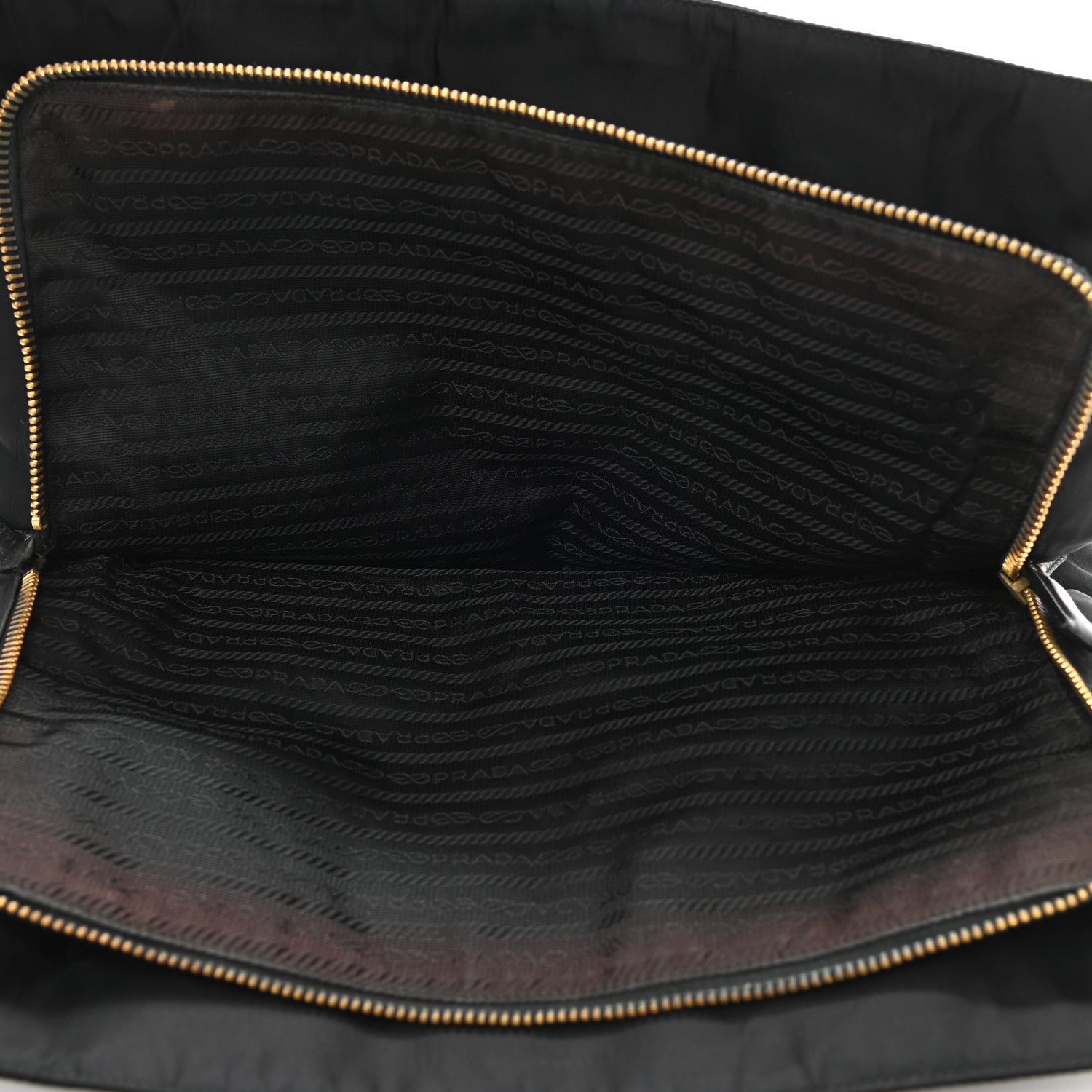 Prada Tessuto Nylon Chain Shoulder Bag Black 4 of 15