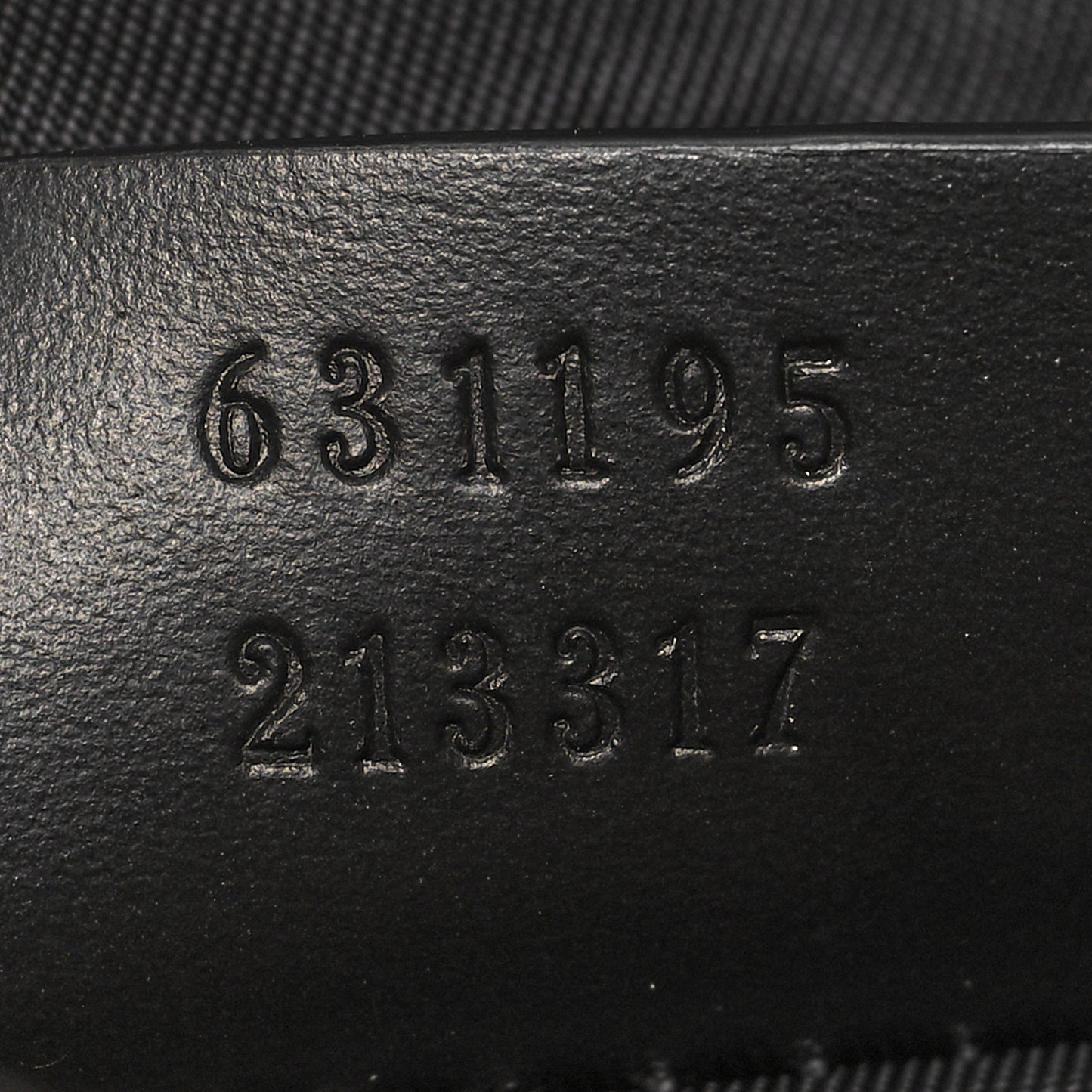 Techno Canvas Selleria Calfskin Web Small Flat Messenger Bag Black