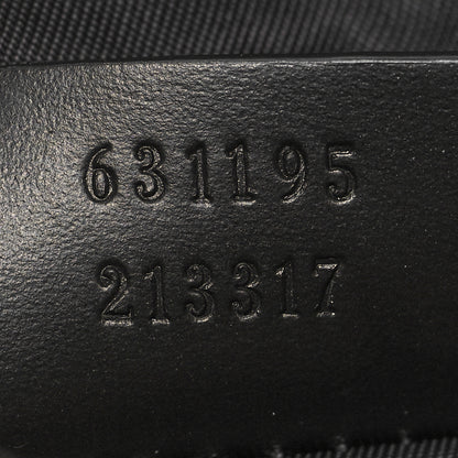 Gucci Techno Canvas Selleria Calfskin Web Small Flat Messenger Bag Black 7 of 10