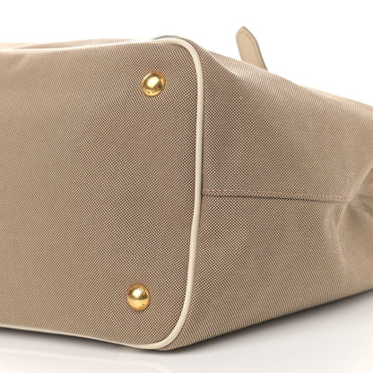 Prada Jacquard Logo Tote Corda Talco 11 of 11