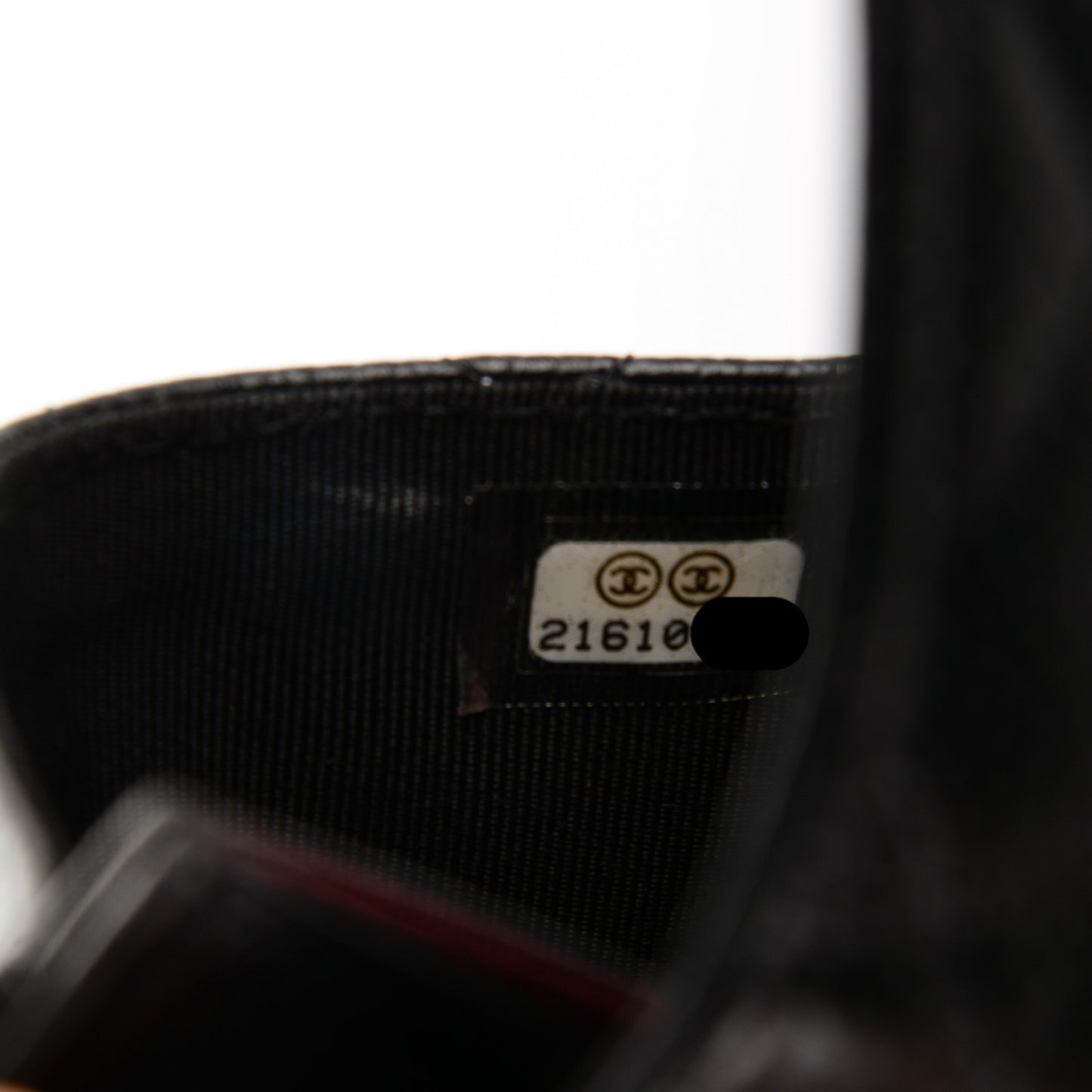 Caviar Quilted Flap Card Holder Black