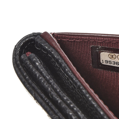 Chanel Caviar Quilted Compact French Flap Wallet Black 8 of 10