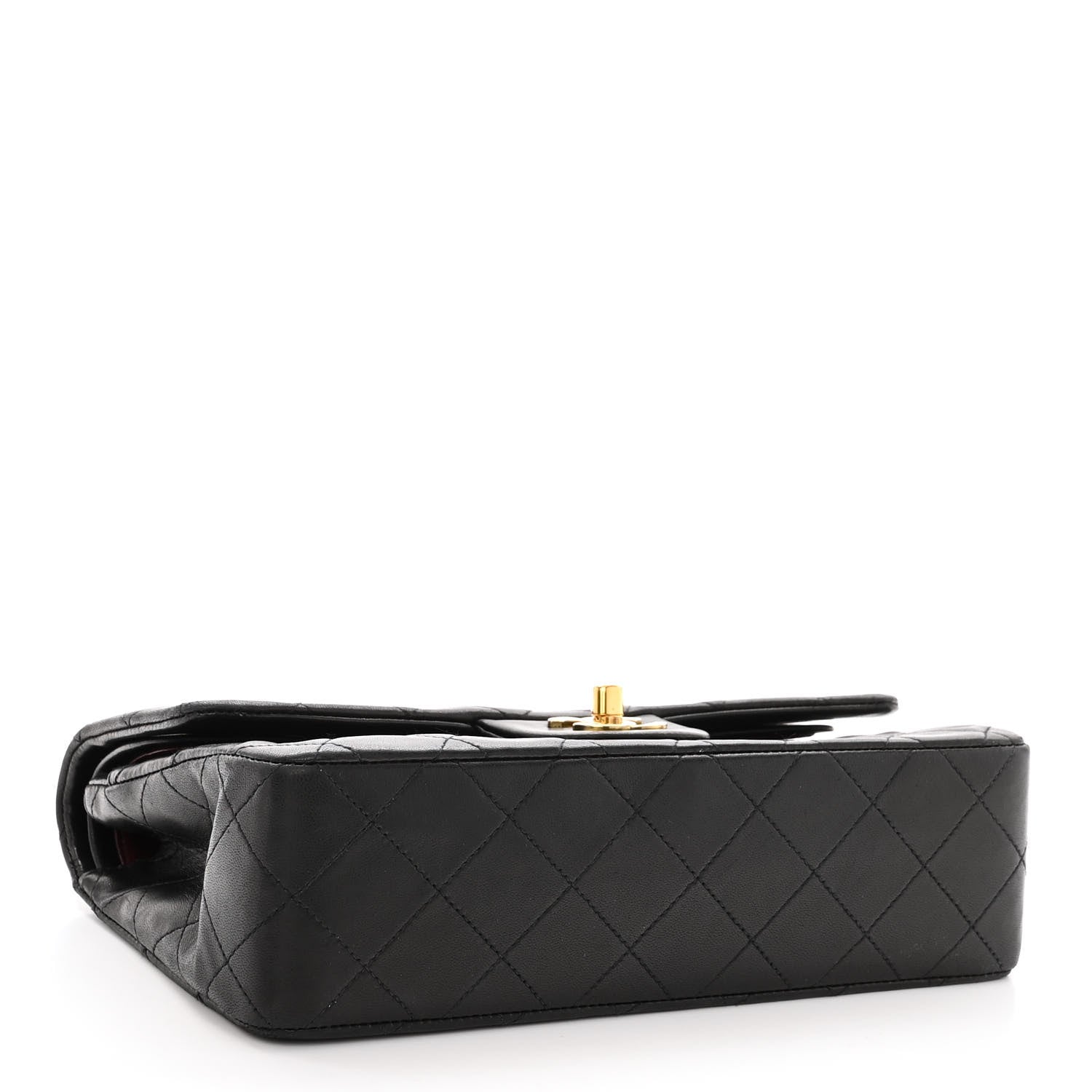 Chanel Lambskin Quilted Small Double Flap Black 3 of 9