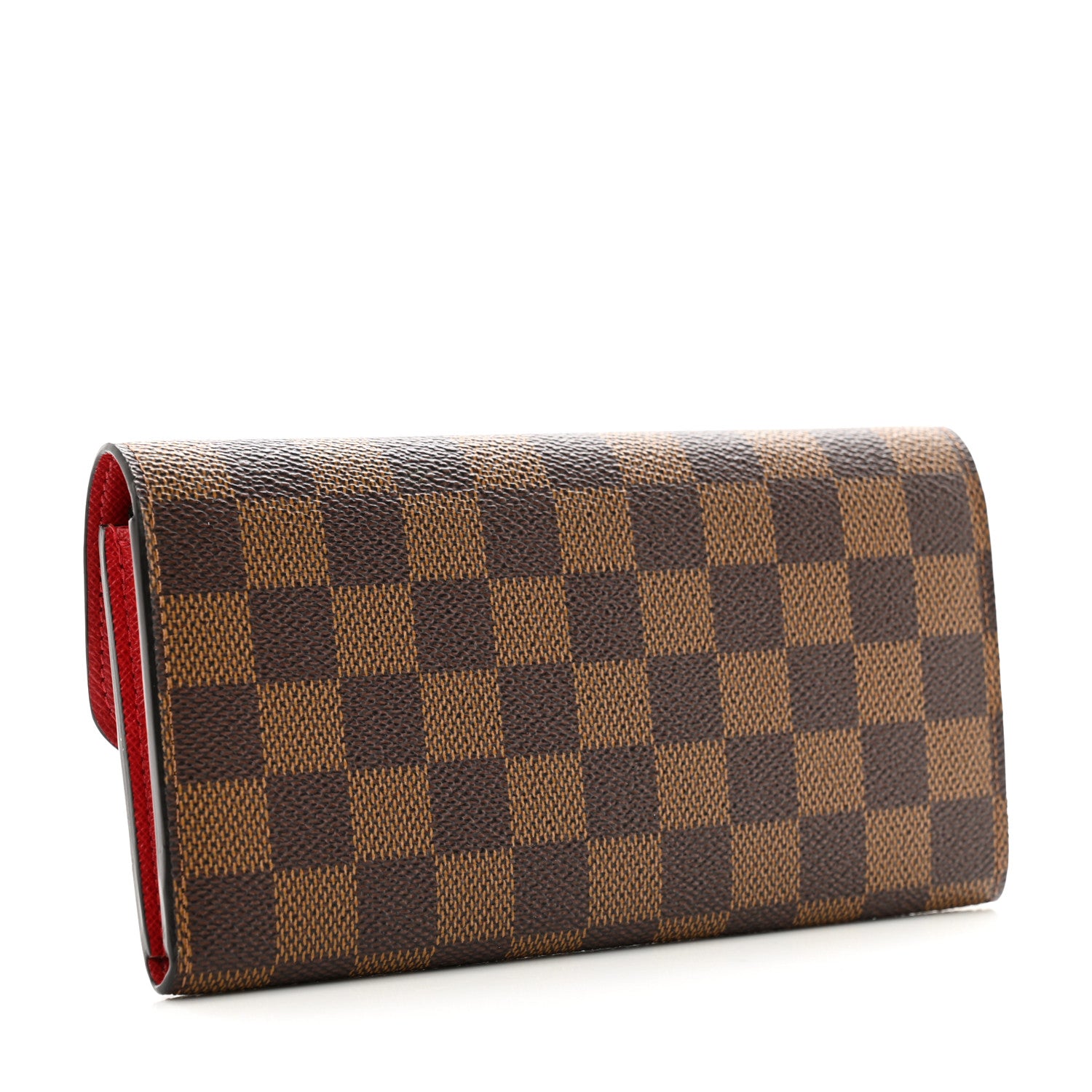 Louis Vuitton Damier Ebene Emilie Wallet Red 3 of 8