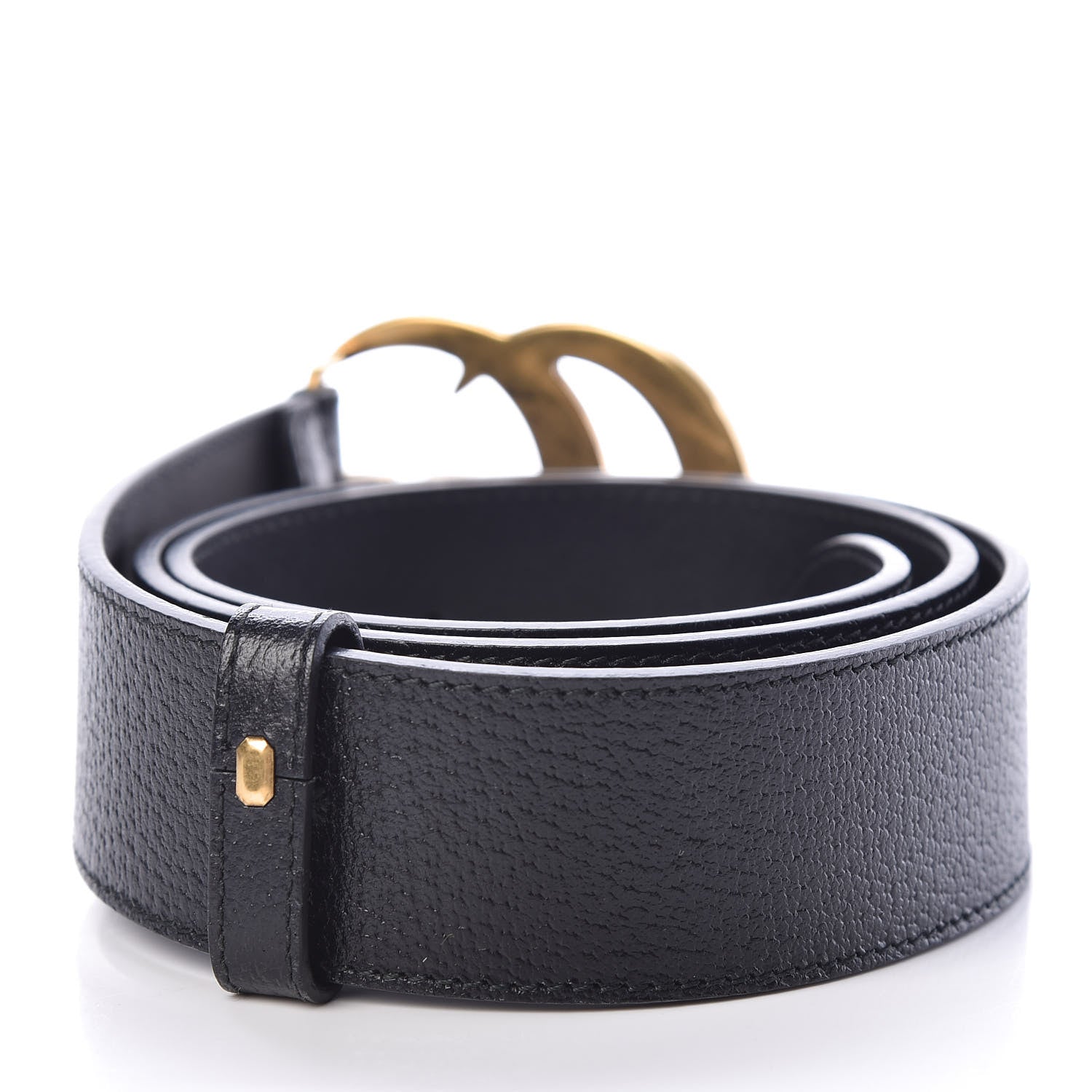 Gucci Textured Calfskin Double G 40mm Belt 85 34 Black 3 of 8
