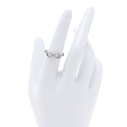 Tiffany Platinum Diamond Infinity Ring 54 6.75 2 of 4
