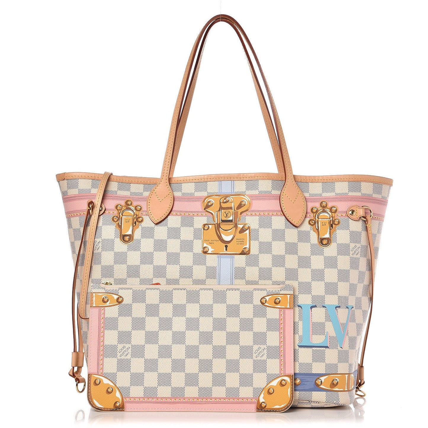Damier Azur Summer Trunks Neo Neverfull MM