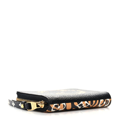 Louis Vuitton Monogram Giant Jungle Zippy Coin Purse Black 4 of 8