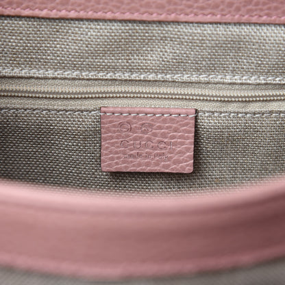 Gucci Dollar Calfskin Medium Interlocking G Top Handle Shoulder Bag Soft Pink 8 of 10