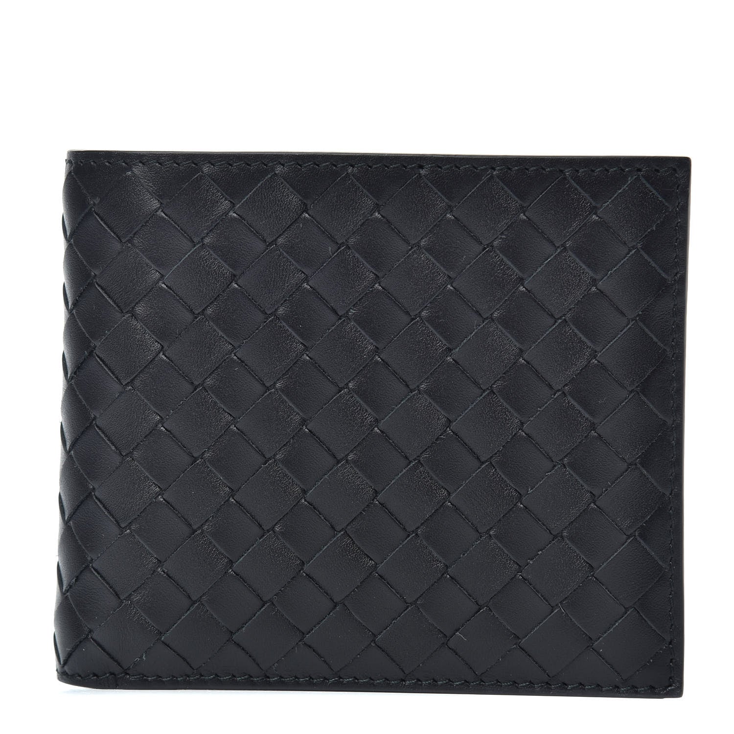 Bottega Veneta Nappa Intrecciato Bi-Fold Wallet Black 1 of 7