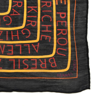 Hermes Cashmere Silk Les Sources De La Vie Scarf 70 2 of 4