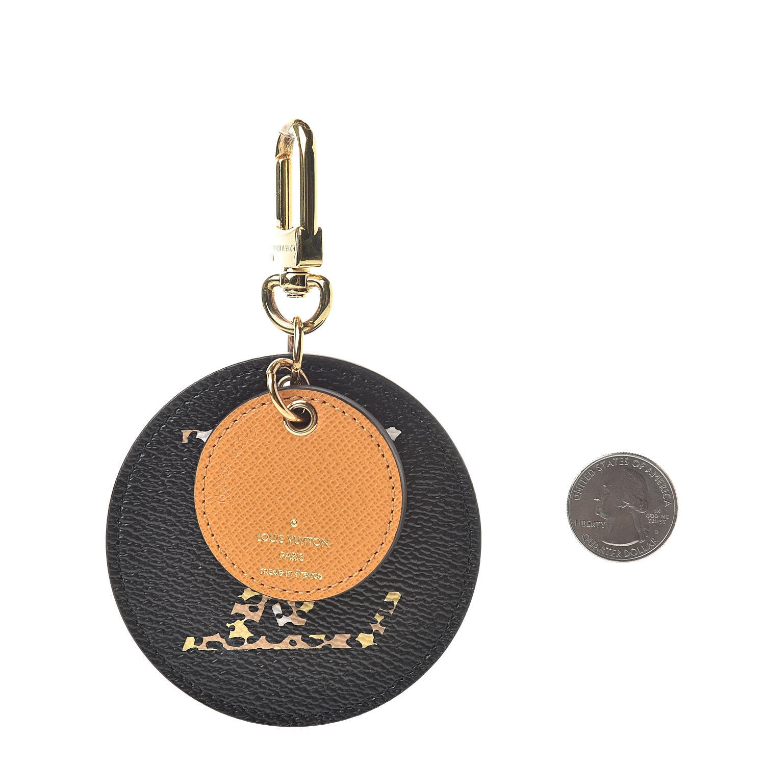 Louis Vuitton Monogram Giant Jungle Bag Charm Key Holder Black 2 of 4