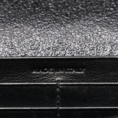 Saint Laurent Grained Metallic Calfskin Monogram Chain Wallet Black 7 of 11