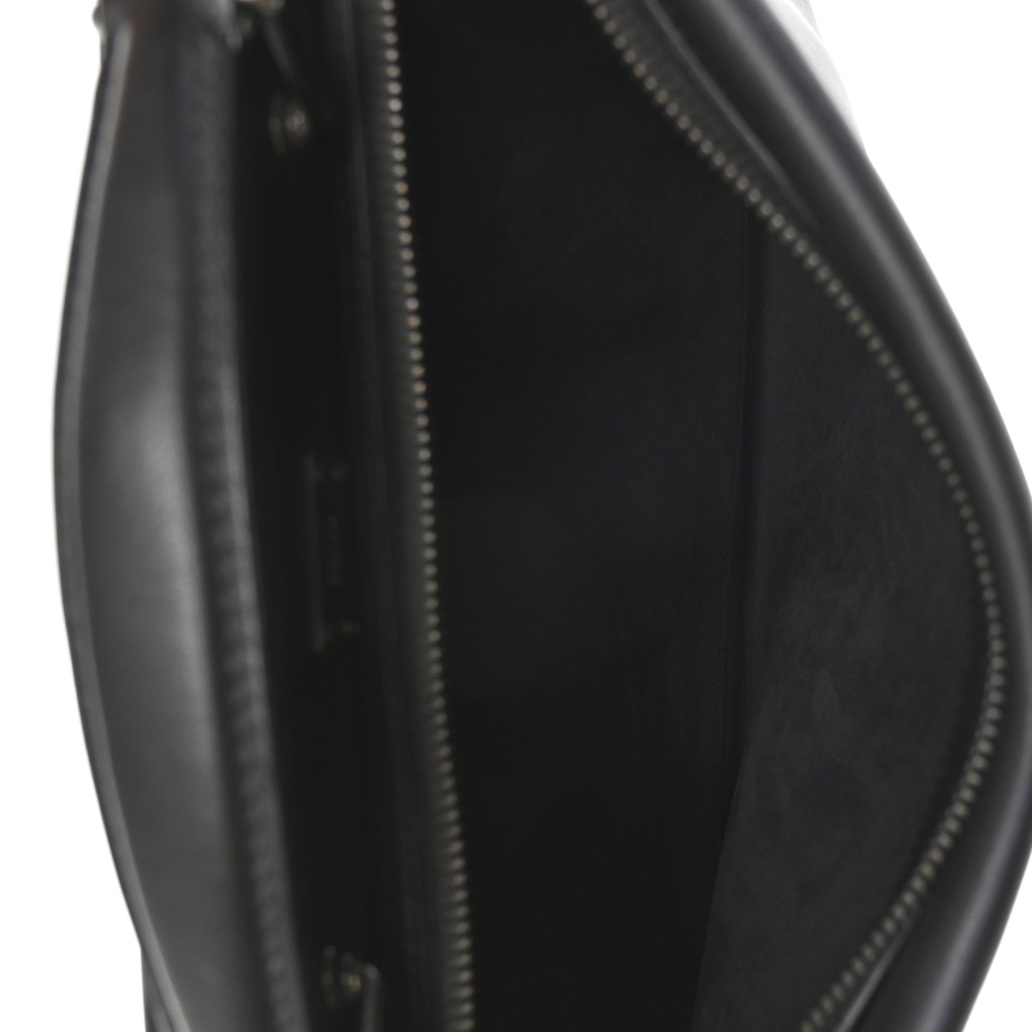 Vitello Grace FF 1974 Embossed Large Peekaboo Iconic Fit Satchel Black