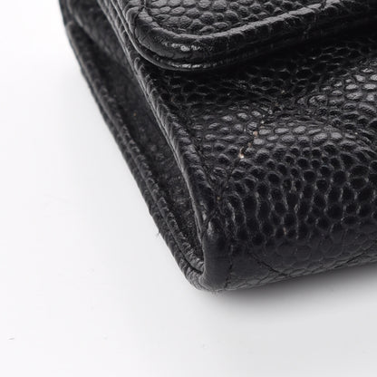 Chanel Caviar Quilted Flap Card Holder Black 6 of 10