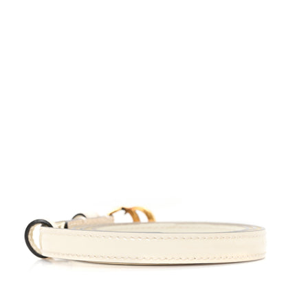 Gucci Patent Double G Thin Belt 75 30 Mystic White 2 of 4
