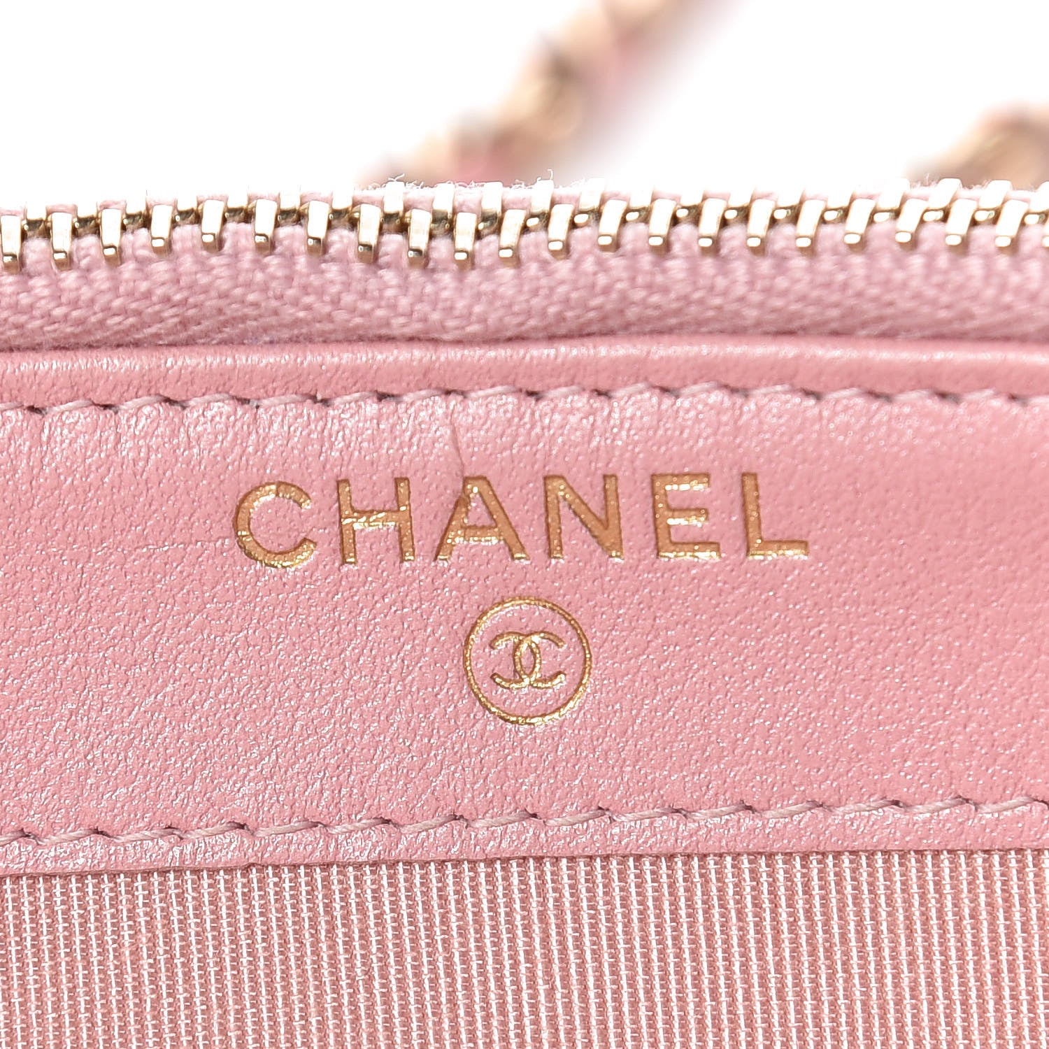 Chanel Iridescent Caviar Quilted Small Clutch With Chain Pink 8 of 13