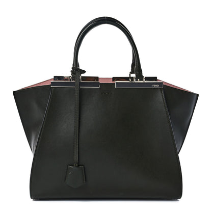 Fendi Vitello Dolce Marmol Shiny Nappa Petite 3Jours Tote Verde Prato 1 of 13