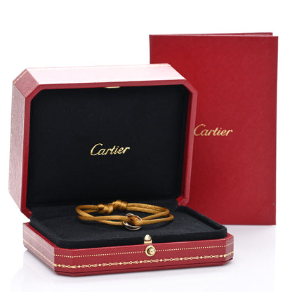 Cartier 18K Pink Yellow White Gold Trinity Adjustable Cord Bracelet Gold 4 of 4