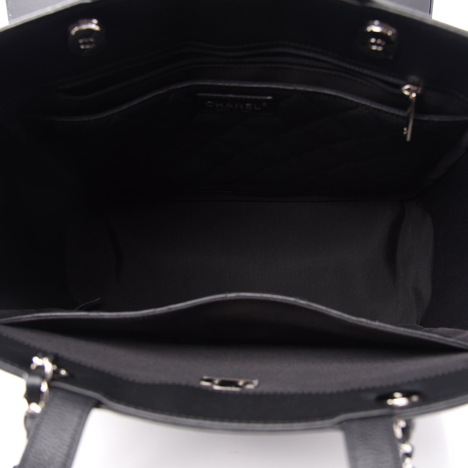 Chanel Caviar Quilted Large CC Box Shopping Tote Black 6 of 17