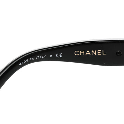 Chanel Acetate Metal Chain Square Sunglasses 5305 Black 5 of 9