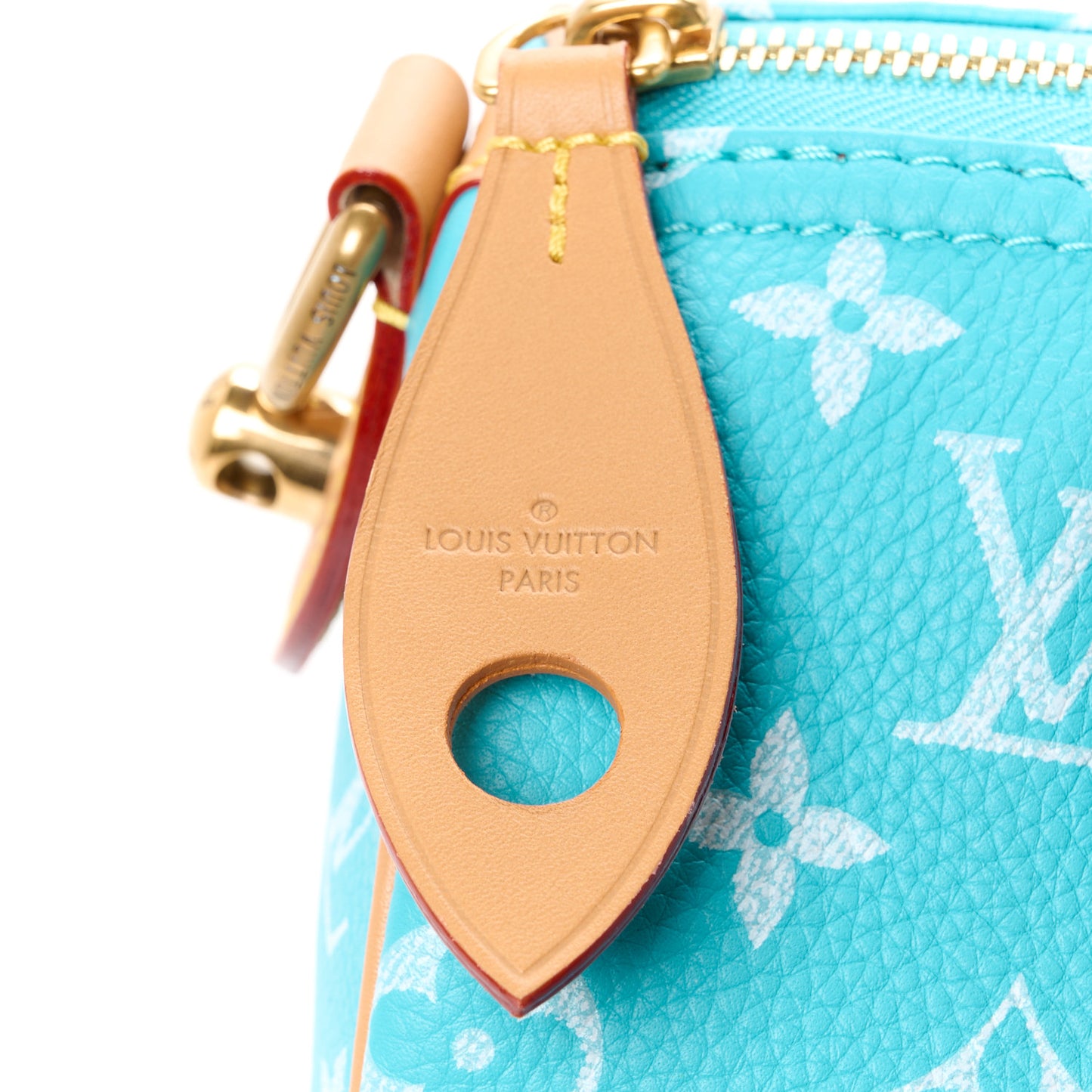 Calfskin Monogram Speedy P9 Bandouliere 25 Turquoise
