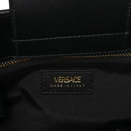 Versace Nappa Quilted Medusa Chain Shoulder Bag Black 6 of 11