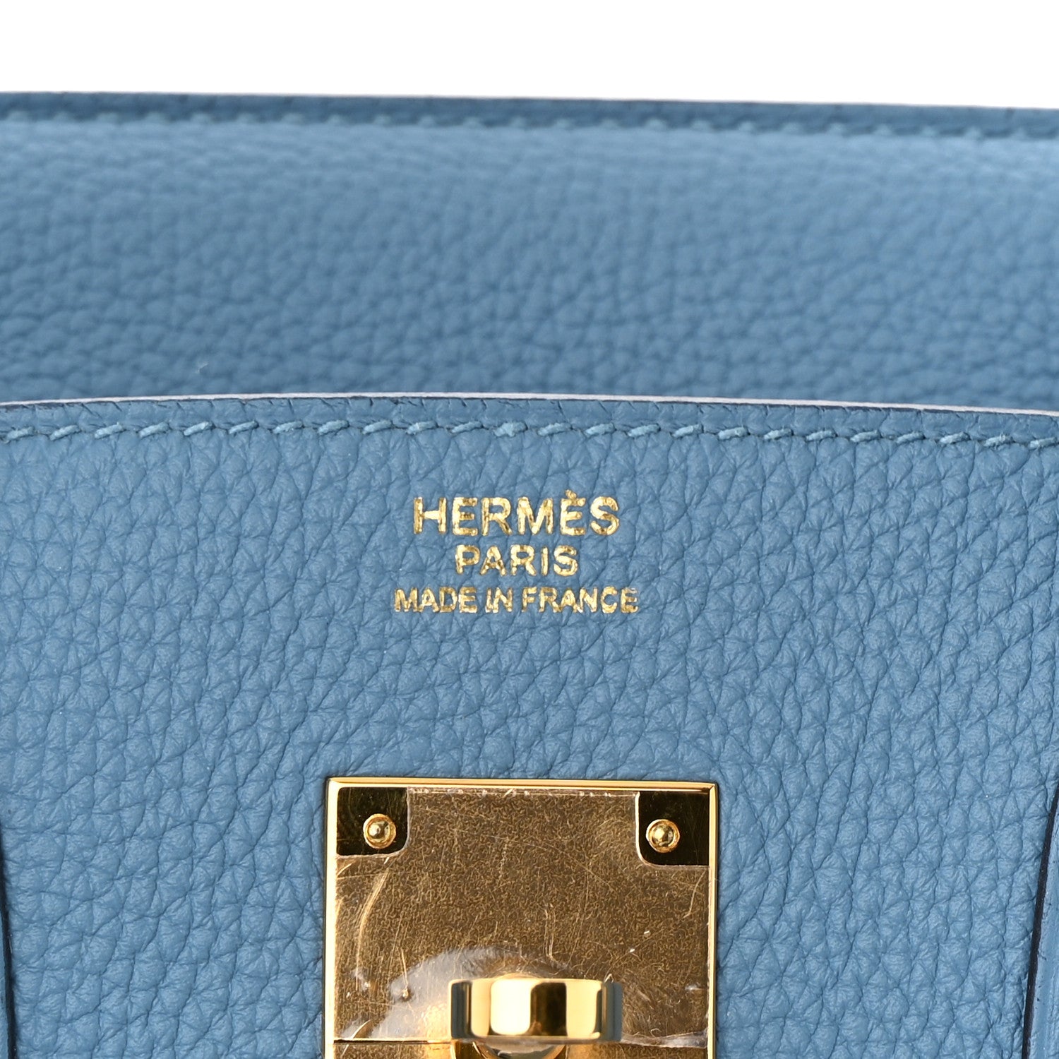 Hermes Togo BIRKIN 30 Bleu Azur 6 of 10