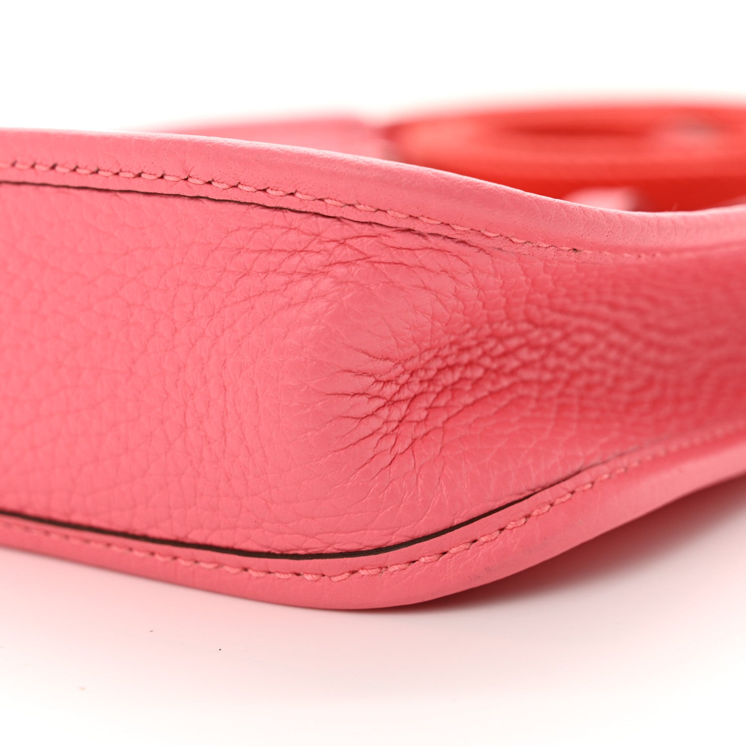 Hermes Taurillon Clemence Amazone Evelyne TPM Rose Azalee Rouge Pivoine 10 of 10