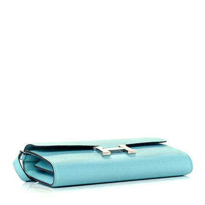 Hermes Epsom Constance Wallet To Go Bleu Atoll 4 of 11