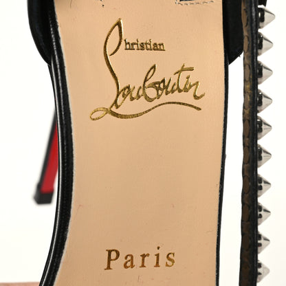 Christian Louboutin Kid So Spike 100 Sandals 39 Black 4 of 7