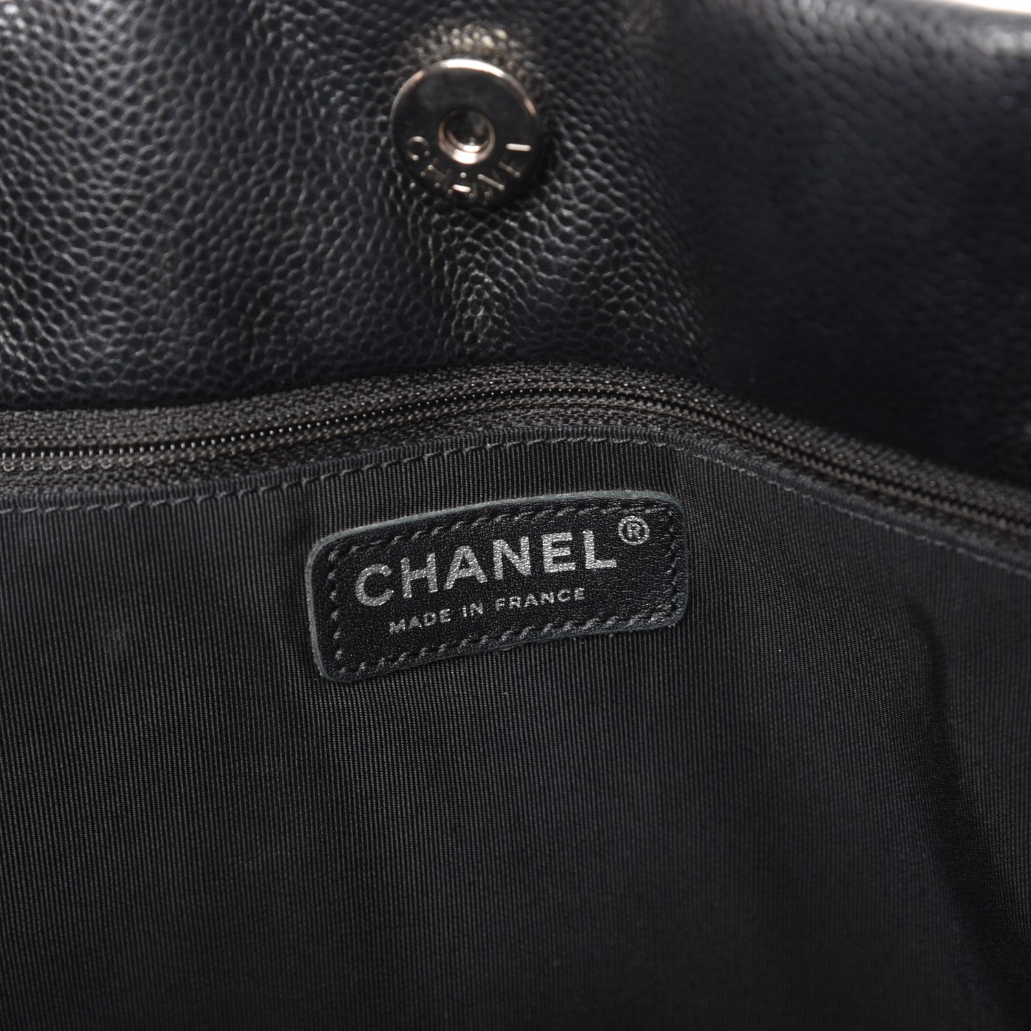 Chanel Soft Caviar Large Timeless CC Shopping Tote Black 6 of 7