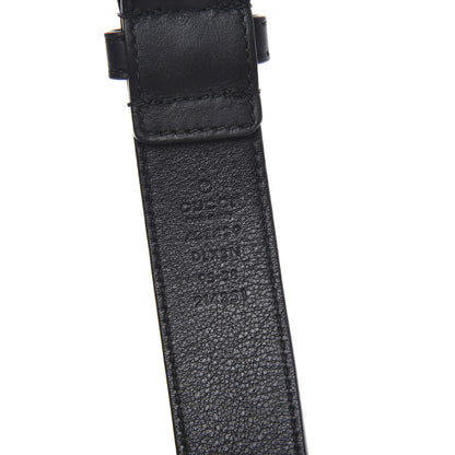 Gucci Calfskin Studded Web Belt 95 38 Black 3 of 5