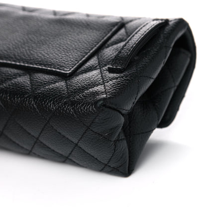 Chanel Grained Calfskin Quilted 2.55 Reissue Flap Belt Bag Clutch Black 13 of 17
