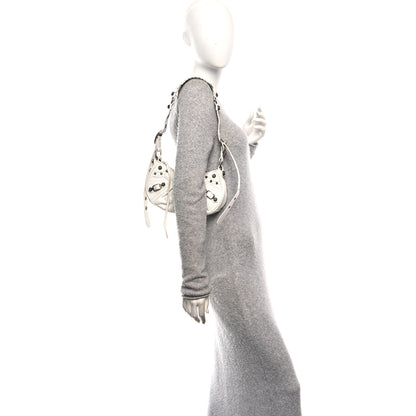 Balenciaga Agneau Arena Le Cagole Shoulder Bag XS Optic White 2 of 11