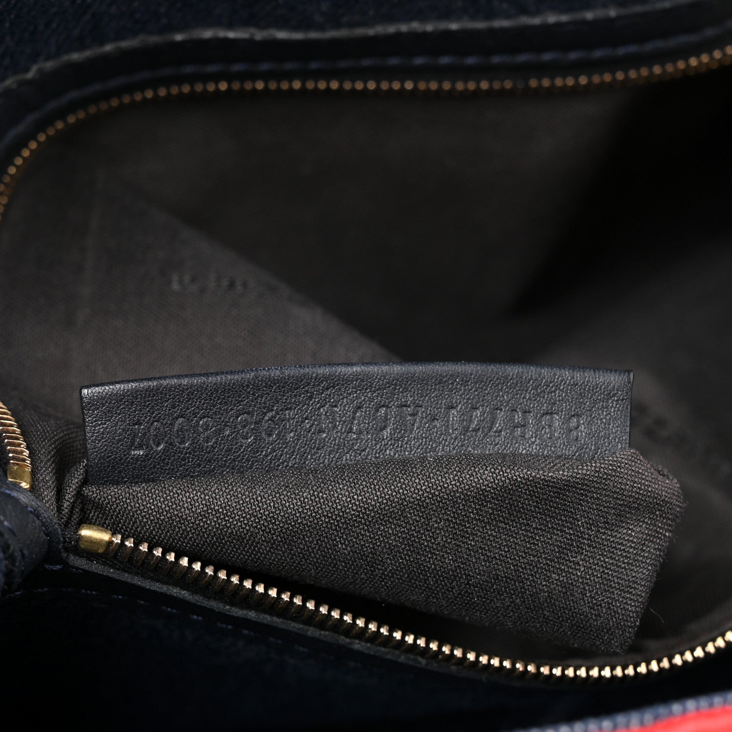 Fendi Denim Large Baguette Blue Rosso 7 of 16