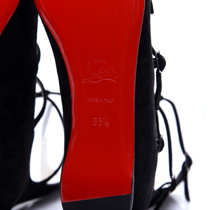 Christian Louboutin Veau Velours Toerless Muse Ballerina Flats 35.5 Black 11 of 12