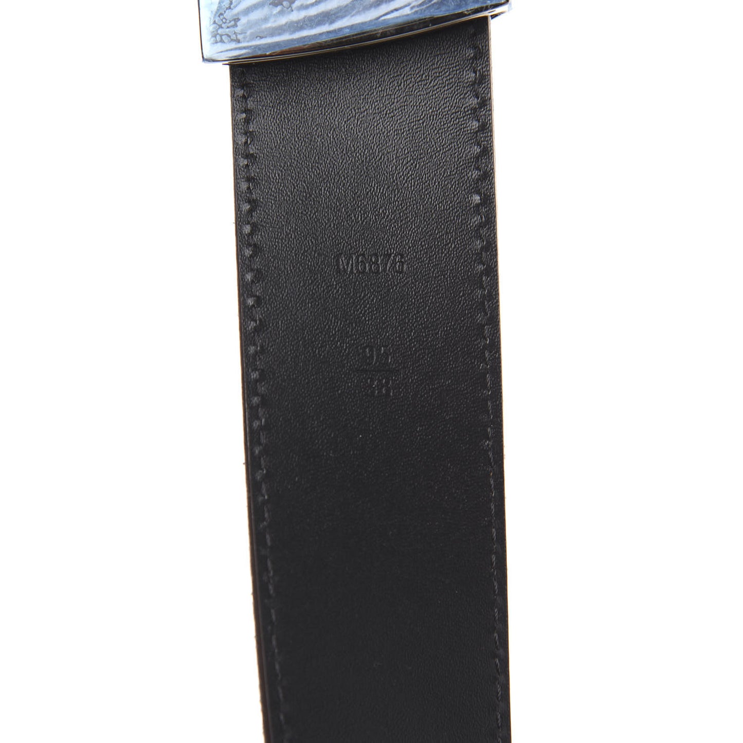 Suede Calfskin Mini Damier 40mm LV Initiales Belt 95 38 Moka