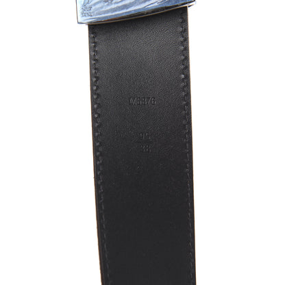 Louis Vuitton Suede Calfskin Mini Damier 40mm LV Initiales Belt 95 38 Moka 4 of 6