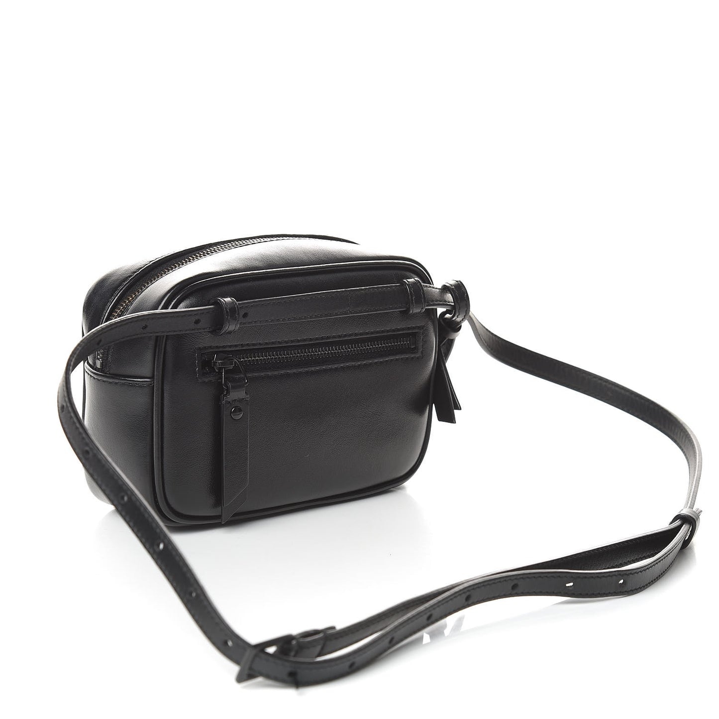 Calfskin Matelasse Monogram Lou Belt Bag Black