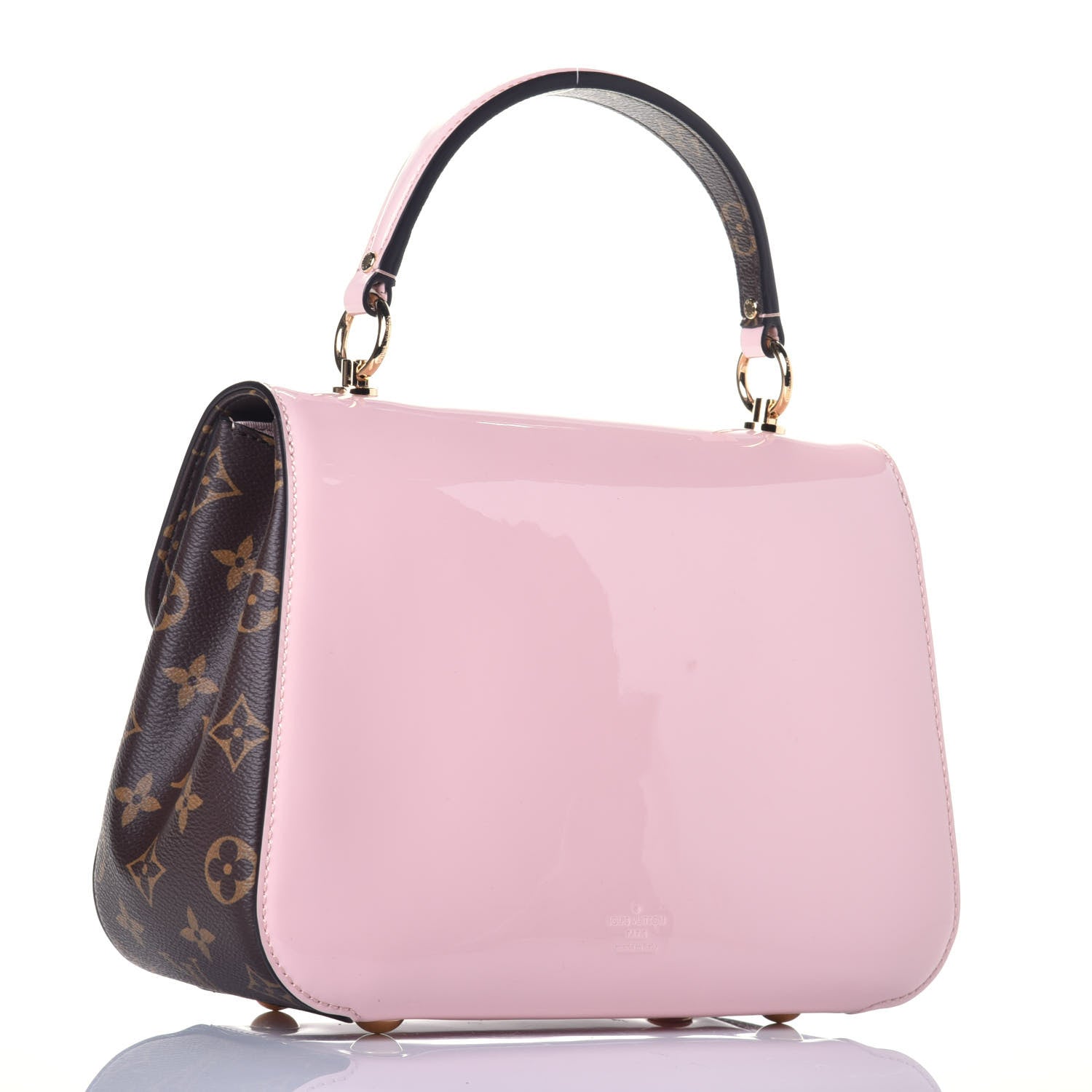 Louis Vuitton Patent Calfskin Monogram Cherrywood PM Rose Ballerine 3 of 8