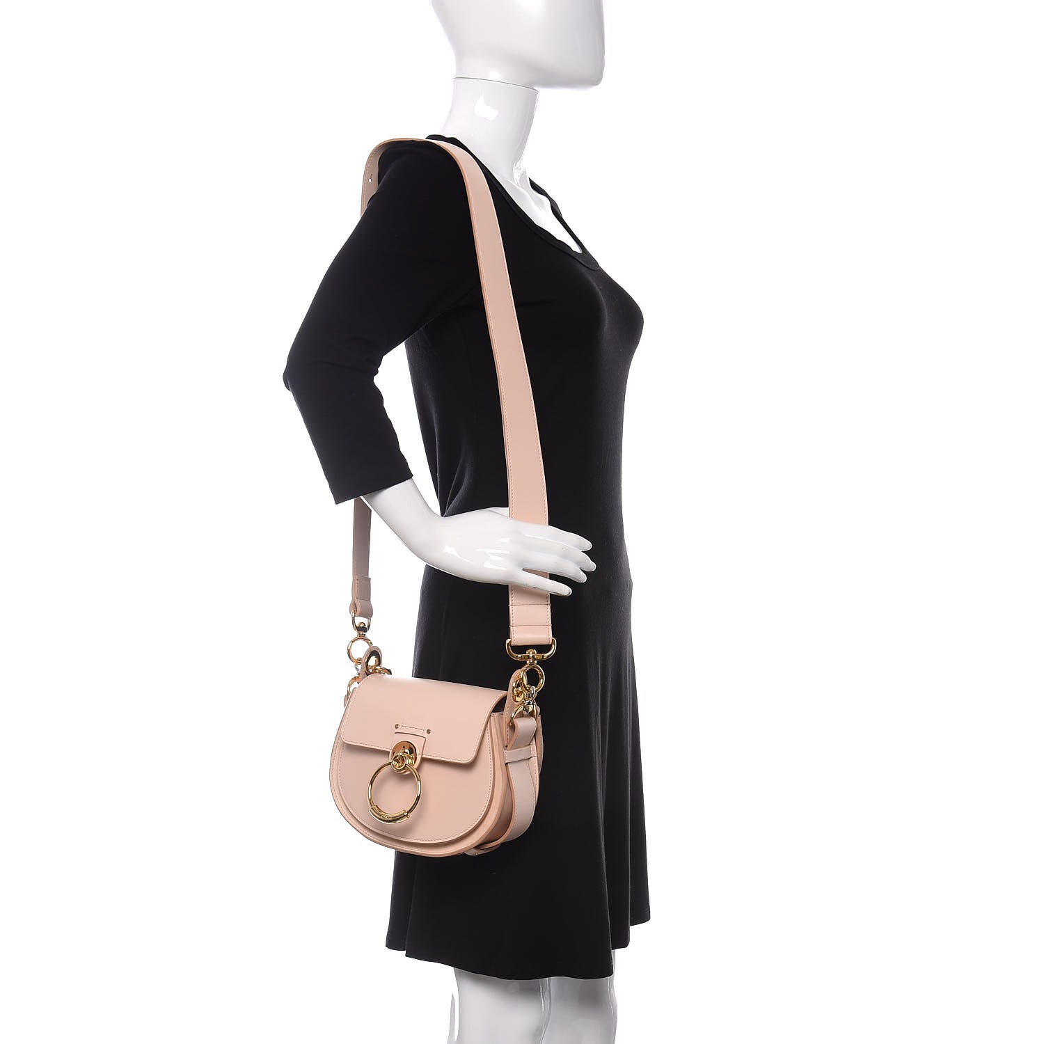 Chloe Calfskin Small Tess Bag Biscuit Pink 2 of 9