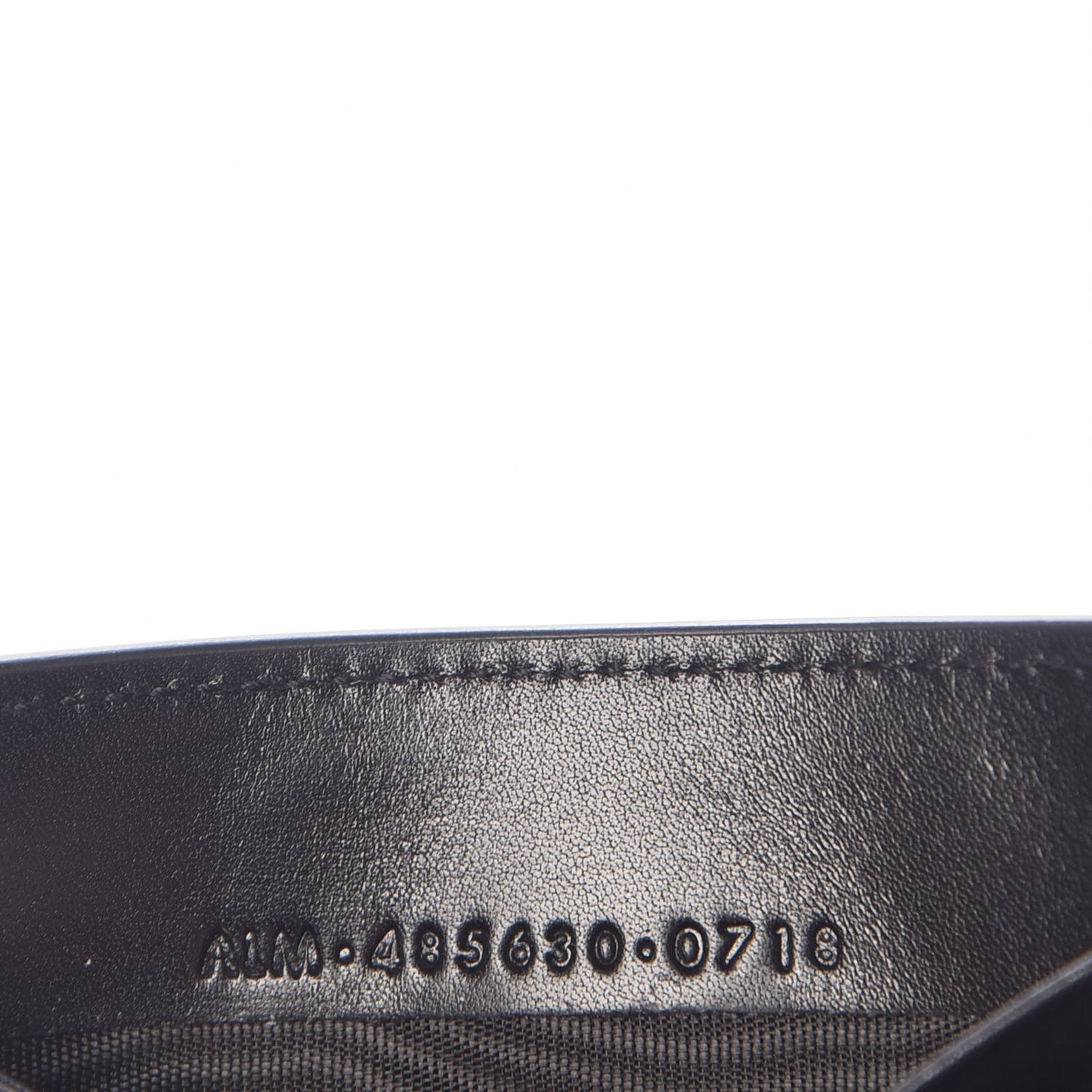 Calfskin Bill Clip Card Case Black